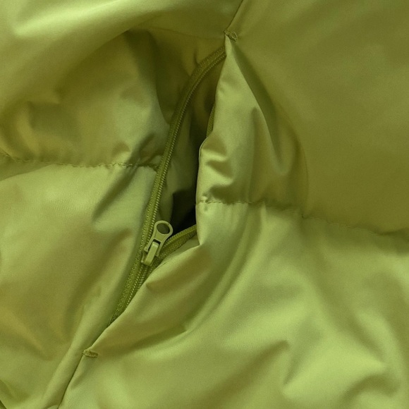Two By Vince Camuto Neon Yellow Women Size M Puffer Jacket Hood Down, Feather - Picture 7 of 11
